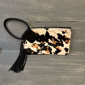 HOBO Cowhide Sable Wristlet